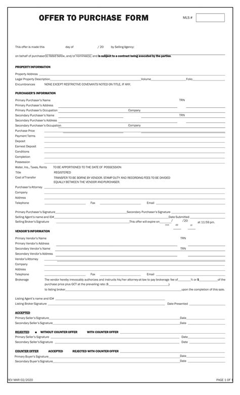 Image result for Real Estate Offer Form