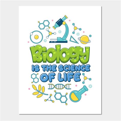 Biology is the Science of Life Wall Art and Print | Biology Lover