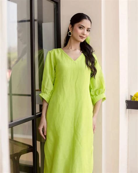 Shop Lush Green Solid Cotton Coord Set for Women Online in India at Aachho