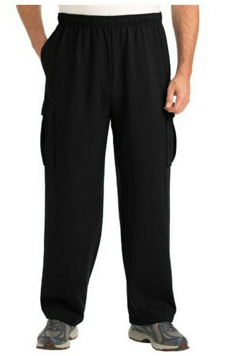 KINGSIZE Mens Fleece Cargo Sweatpants Big & Tall