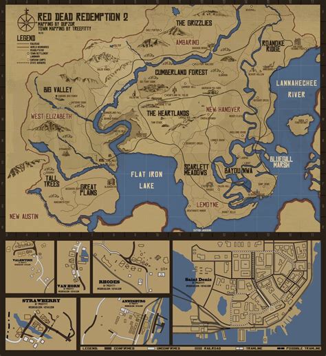 Image result for RDR2 Real Map