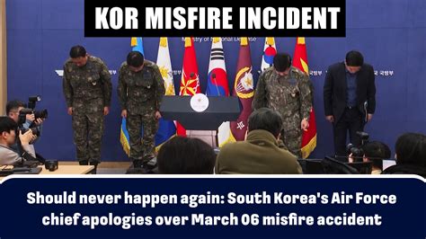 Should never happen again: South Korea's Air Force chief apologies over ...