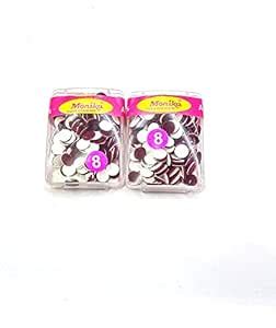 MK 2 Pc/Box of Monika Round Bindi Classy Maroon Bindi/Tikali/Tikli For ...