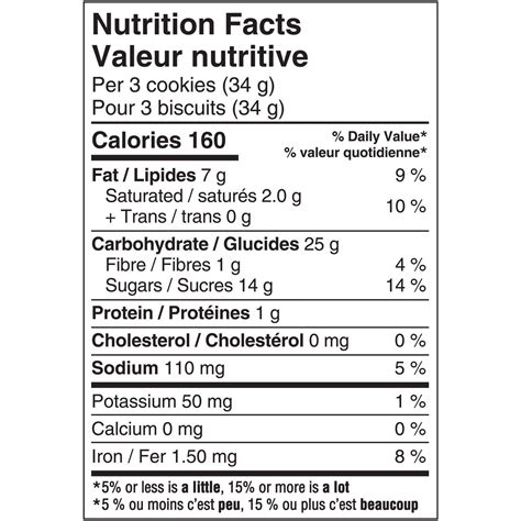 Oreo Nutrition Facts