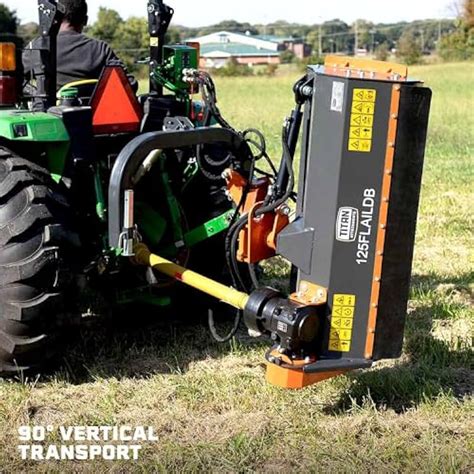TitanAttachments Titan Attachments 48 Offset Flail Ditch Bank Mower ...