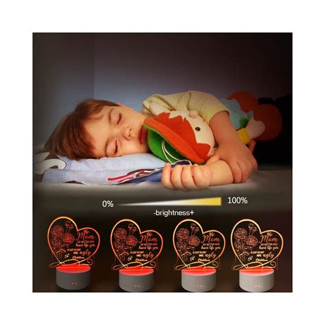 Buy Fairy Skye 3D Illusion Lamp Heart Shaped LED 3D Light for Moms ...