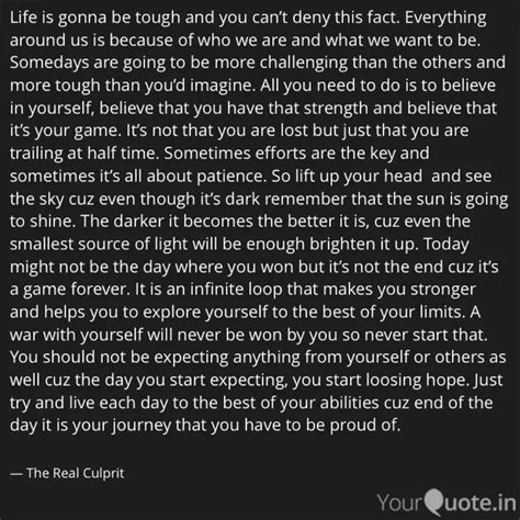 Life is gonna be tough an... | Quotes & Writings by Vishal Chowhan ...