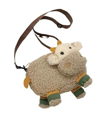 Buy Tickles Cartoon Sheep Design Fluffy Novelty Sling Bag For Kids ...