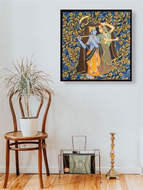 Buy Lord Radha Krishna Pichwai Painting Beautiful Hand Painted on ...