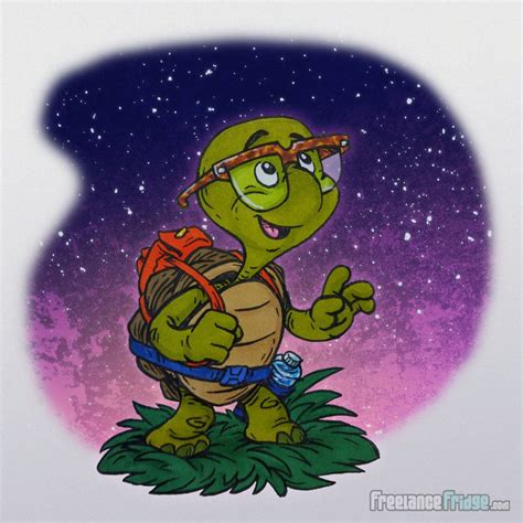 Cartoon Turtles With Glasses