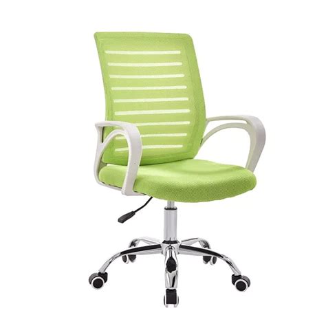 Bhumika Overseas® Low Back White Body Height Adjustable Swivel ...