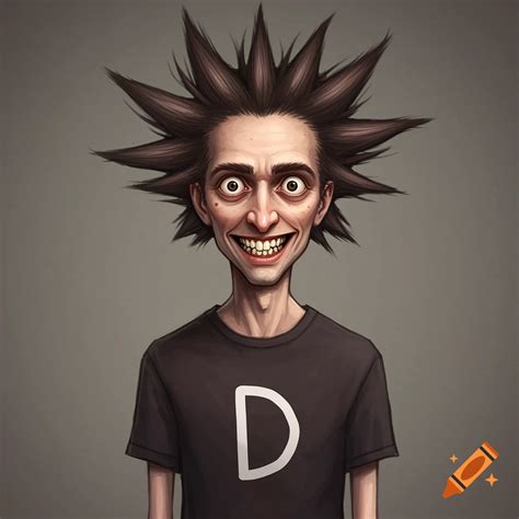 Man with yellow skin and rubber emoji head smiling into the camera on ...