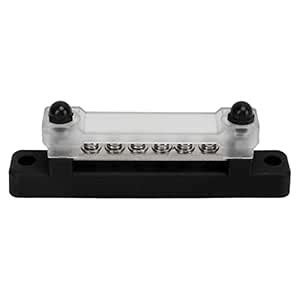 Power Distribution Block Good Conductivity 2 Stud 6 Terminal Busbar Low ...