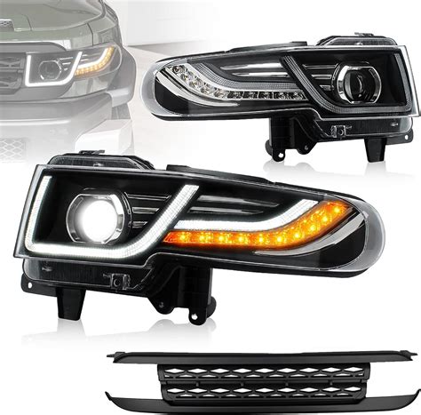 Buy VLAND Projector LED Headlight & Black Bumper for [Toyota FJ Cruiser ...