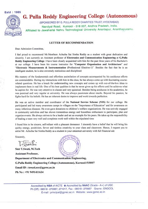 Lor 1 - It helps you to prepare your LOR for Master in abroad - Masters ...