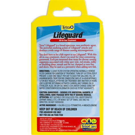 Buy Tetra Lifeguard All-in-One Freshwater Treatment Tablets, 12 Ct ...