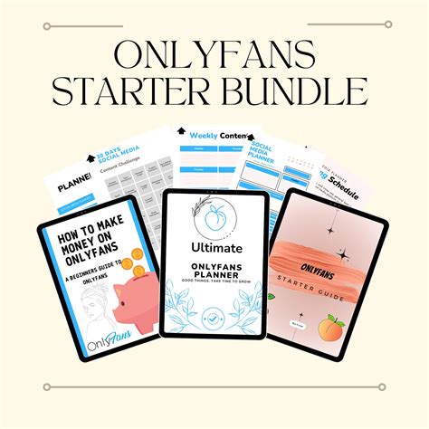 OnlyFans Starter Bundle Onlyfans Planer Onlyfans Starter - Etsy.de