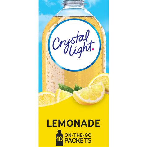 Crystal Light Lemonade Naturally Flavored Powdered Drink Mix, 10 ct On ...