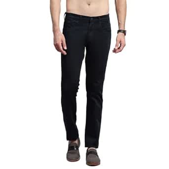 Buy Monte Carlo Mens Navy Blue Solid Trouser (2240861467CF-2-34) at ...