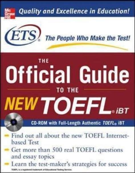 The Official Guide to the New TOEFL iBT with CD-ROM: Buy The Official ...