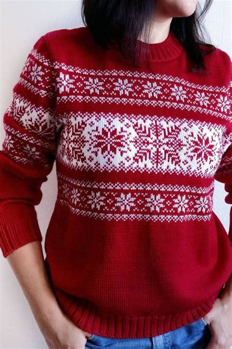 christmas crochet sweater