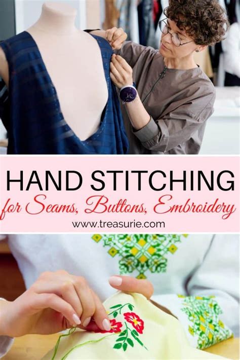 HAND STITCHING, Best Hand Stitches & Types | TREASURIE