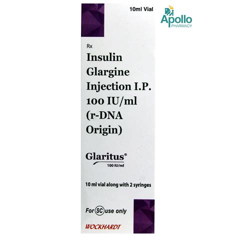 GLARITUS 100IU VIAL INJECTION 10ML Price, Uses, Side Effects ...