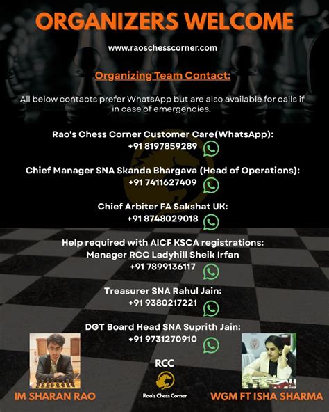 Rao's Chess Corner invites you to 2nd Grand RCC International Rating ...
