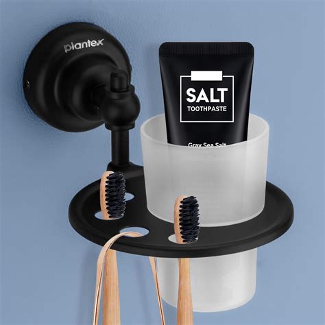 Plantex 304 Grade Stainless Steel Tumbler Holder/ABS Tooth Brush Stand ...