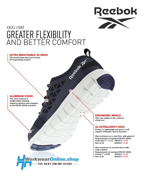 Basket de sécurité s1p on sale excel light black reebok