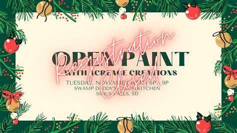 Holiday Open Paint @ Swamp Daddys, Swamp Daddy's Cajun Kitchen ...