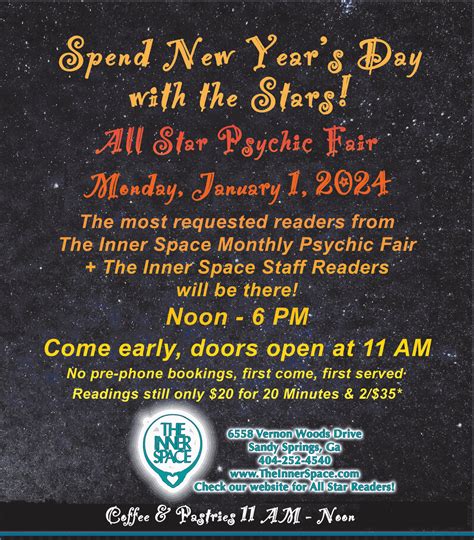 Happy New Year! All Star New Year's Day Psychic Fair