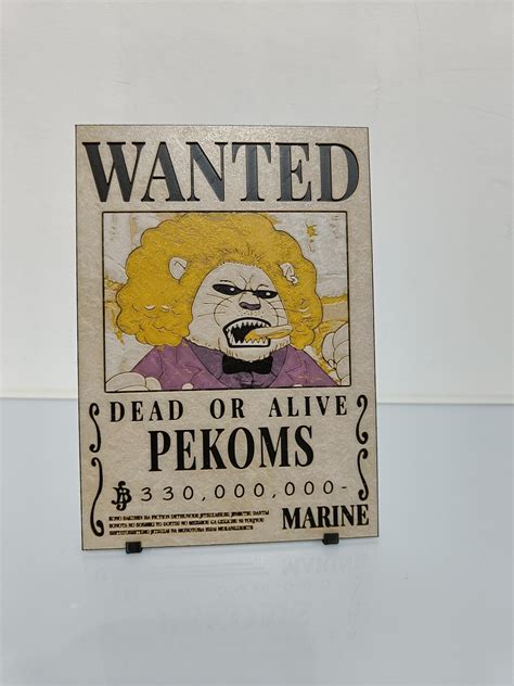 One Piece Wanted Poster 3D | Pekoms - Etsy