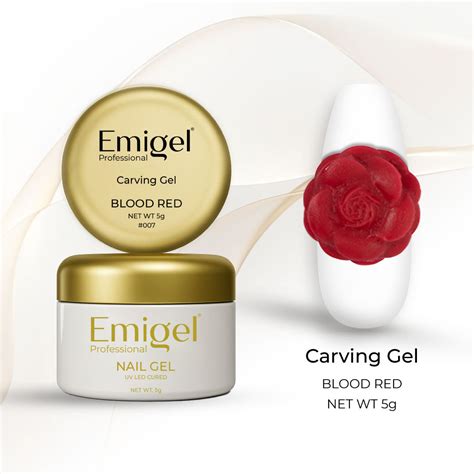 Emigel - Carving Gel - Blood Red – Emigel Professional - Nail Art ...