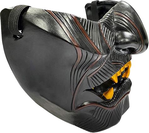 Buy Ghost of Tsushima Mask Jin Sakai Cosplay Half Face Samurai Warrior ...