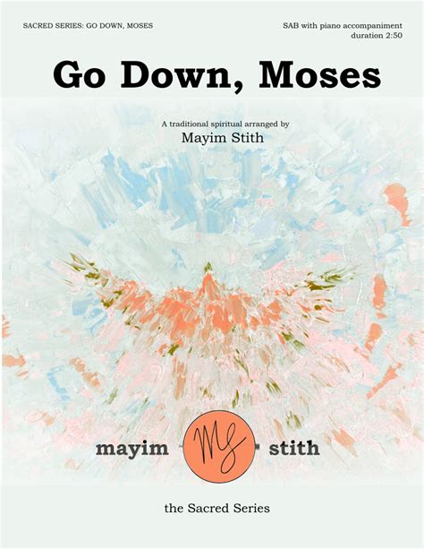 Go Down, Moses (arr. Mayim Stith) by Traditional Spiritual Sheet Music ...