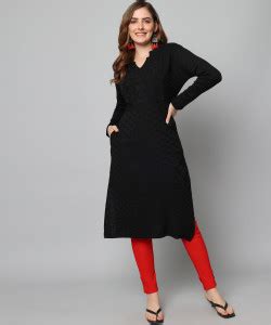 BUDAPEST Women Self Design Straight Kurta - Buy BUDAPEST Women Self ...