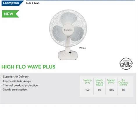 Crompton Table Fan - Crompton High Speed Torpedo Tf Table Fan Trader ...