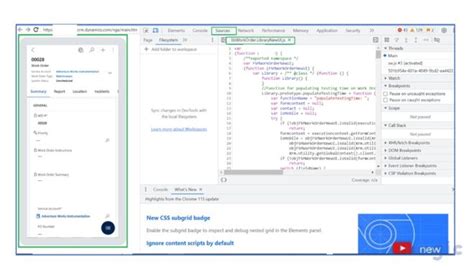 Image result for Debug JavaScript in Dynamics in Edge