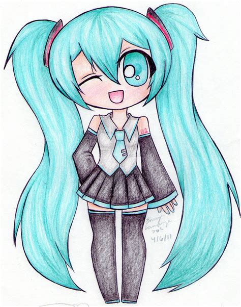Hatsune Miku- Chibi :U by saiilormoon on DeviantArt