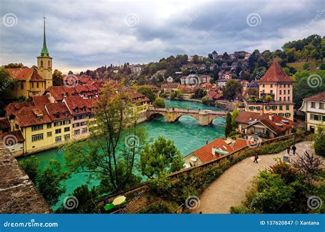 Ciudad Vieja Histórica De Berna, Capital De Suiza Imagen de archivo ...