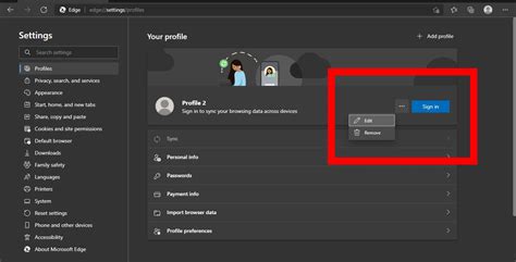 Image result for Export Profile Edge