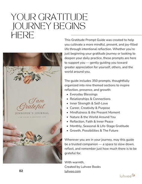 350 Gratitude Journal Prompts Guide — Digital Download – Luhvee Books