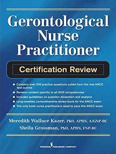 Gerontological Nurse Practitioner Certification Review eBook : Grossman ...