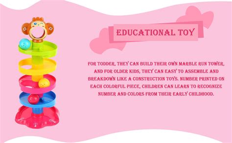 Buy Magicwand® ABS Plastic Ball Drop Rolling & Swirling Tower Ramp for ...