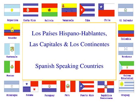 banderas hispanohablantes | PowerPoint Paises Hispanohablantes ...