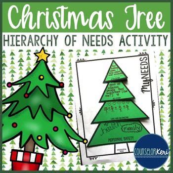 Christmas Personal Needs Activity-School Counseling- Maslow's Hierarchy ...