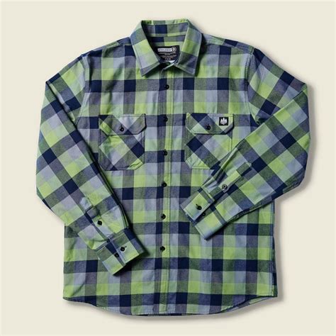 Men’s Flannel – Green/Blue – Everarbor