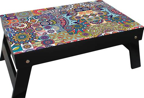 Enigmatic Woodworks Foldable & Portable Wooden Study Bed Table Lap Desk ...