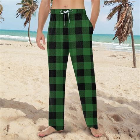 GIPQJK Plus Size Pajama Pants Buffalo Plaid Comfy Matching Cute Pants ...